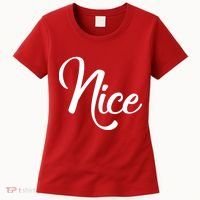 Nice Christmas Couples Naughty and Nice Women's T-Shirt thumb 0