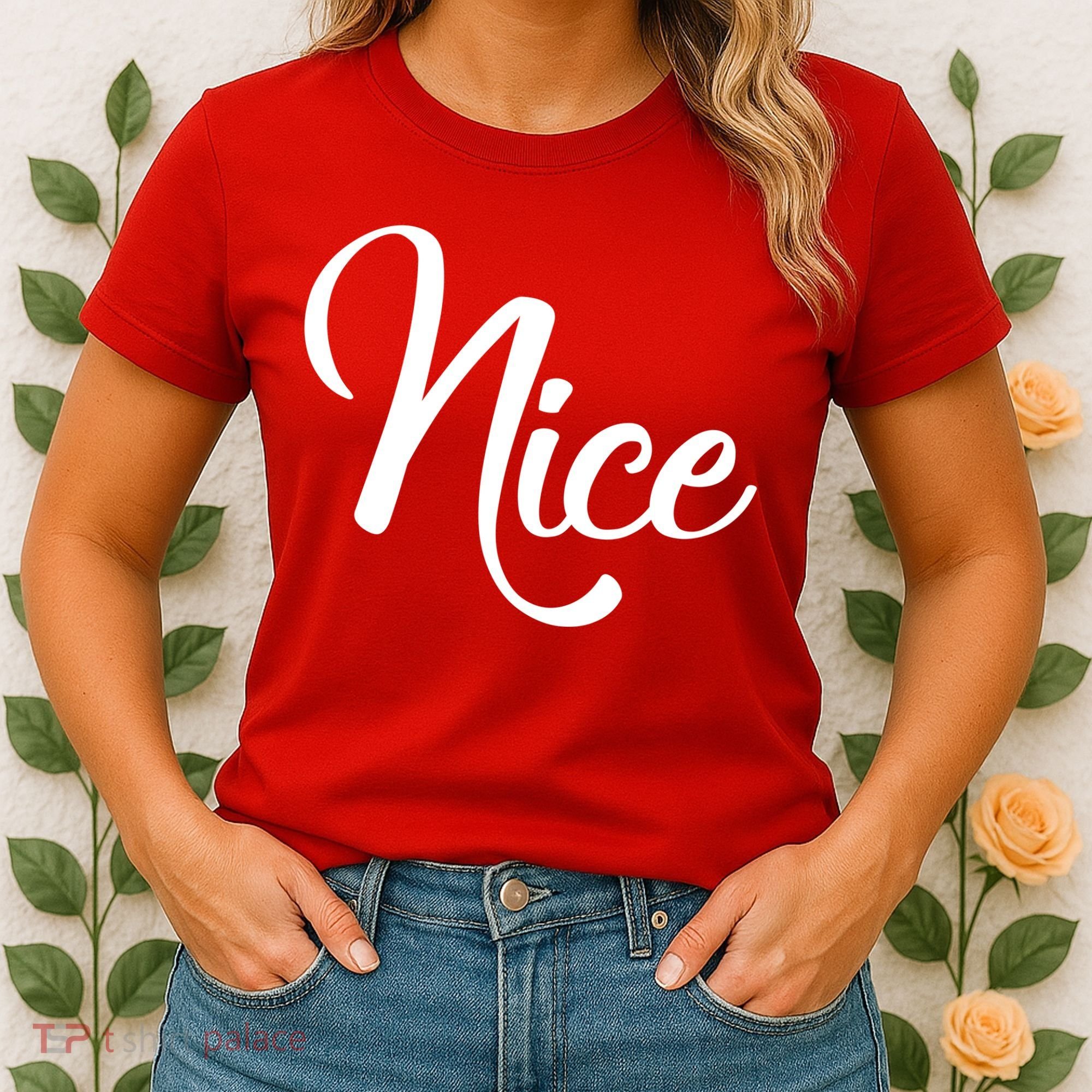 Nice Christmas Couples Naughty and Nice Women's T-Shirt