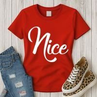 Nice Christmas Couples Naughty and Nice Women's T-Shirt thumb 3
