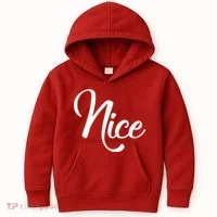 Nice Christmas Couples Naughty and Nice Kids Hoodie thumb 0