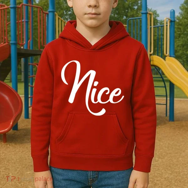 Nice Christmas Couples Naughty and Nice Kids Hoodie