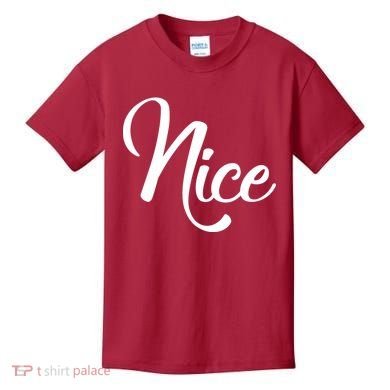 Nice Christmas Couples Naughty and Nice Kids T-Shirt