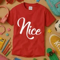 Nice Christmas Couples Naughty and Nice Kids T-Shirt thumb 3