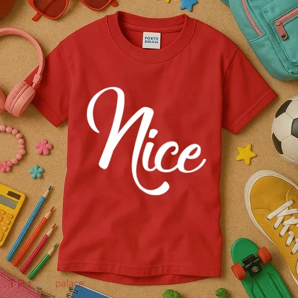Nice Christmas Couples Naughty and Nice Kids T-Shirt