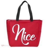 Nice Christmas Couples Naughty and Nice Tote Bag thumb 0