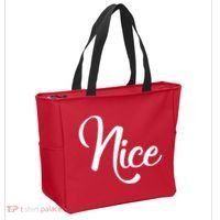Nice Christmas Couples Naughty and Nice Tote Bag thumb 2
