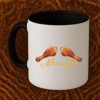 Nice Legs Funny Thanksgiving Turkey Coffee Mug thumb 2