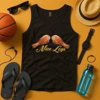 Nice Legs Funny Thanksgiving Turkey Tank Top thumb 4