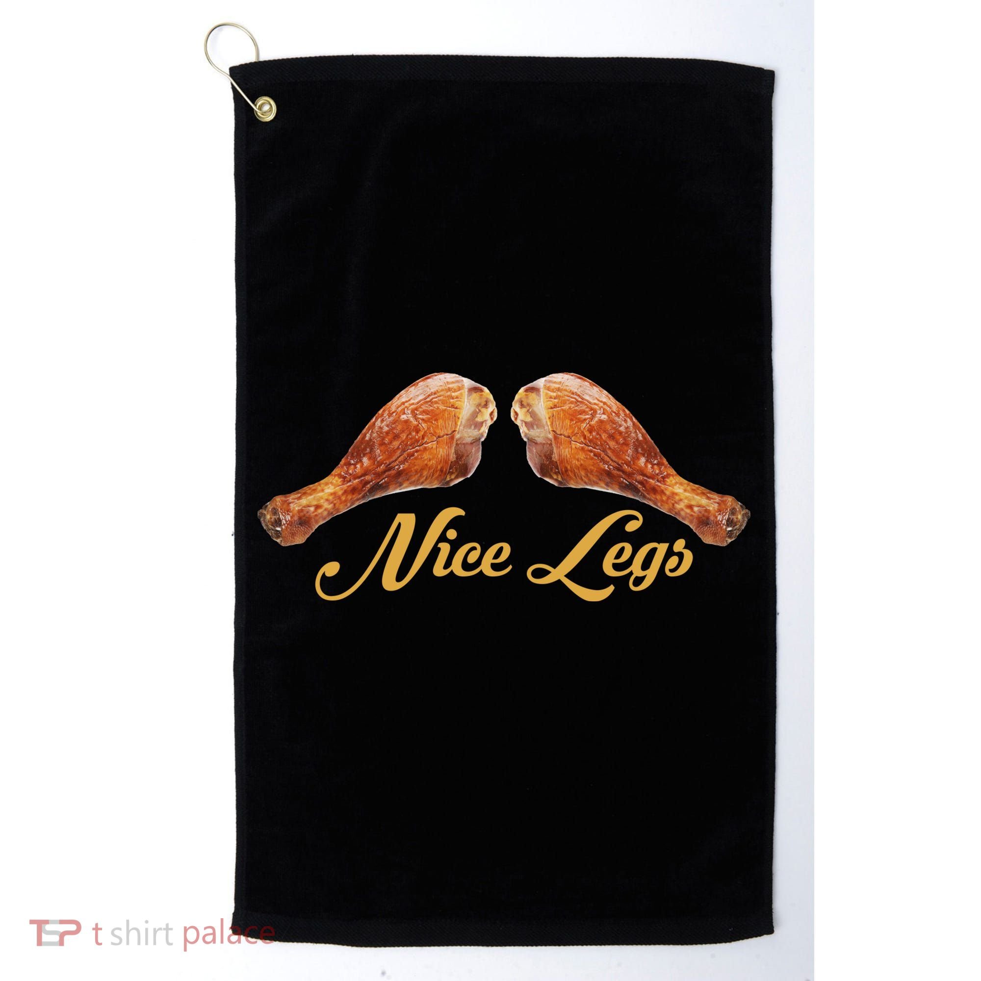 Nice Legs Funny Thanksgiving Turkey Golf Towel