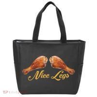 Nice Legs Funny Thanksgiving Turkey Tote Bag thumb 0