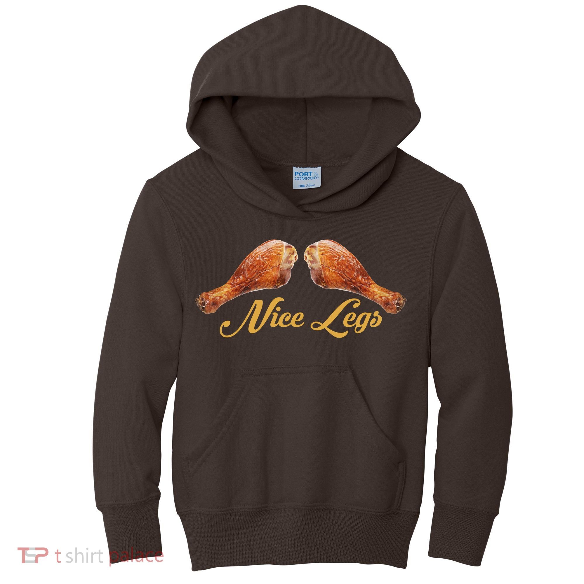 Nice Legs Funny Thanksgiving Turkey Kids Hoodie