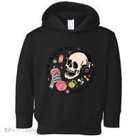 Now Im Down Bad Funny Skeleton Workout Gymer Toddler Hoodie thumb 0