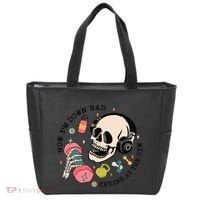 Now Im Down Bad Funny Skeleton Workout Gymer Tote Bag thumb 0