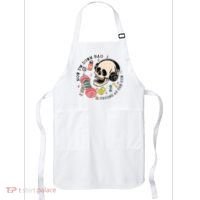 Now Im Down Bad Funny Skeleton Workout Gymer Apron thumb 0
