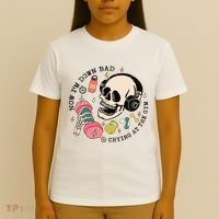 Now Im Down Bad Funny Skeleton Workout Gymer T-Shirt thumb 4