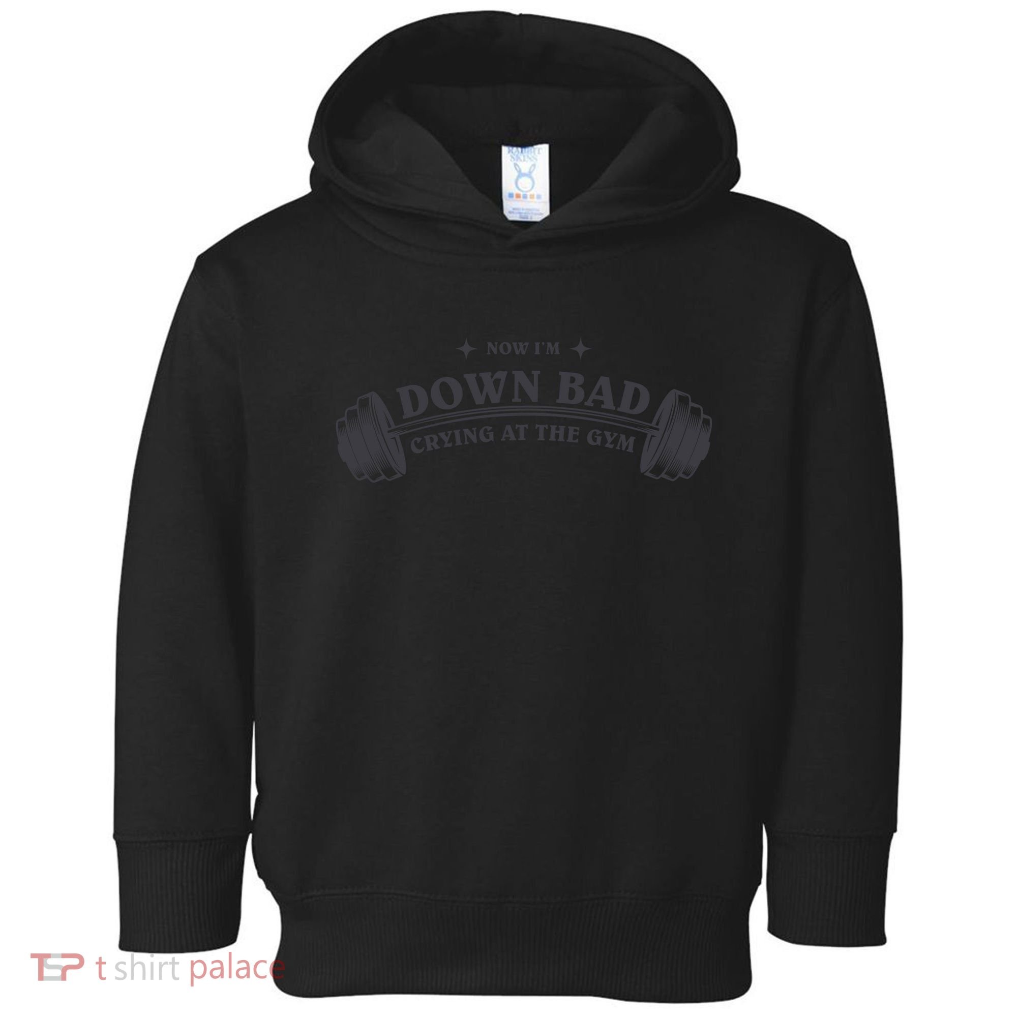 Now Im Down Bad Crying At The Gym Ttpd Album Toddler Hoodie