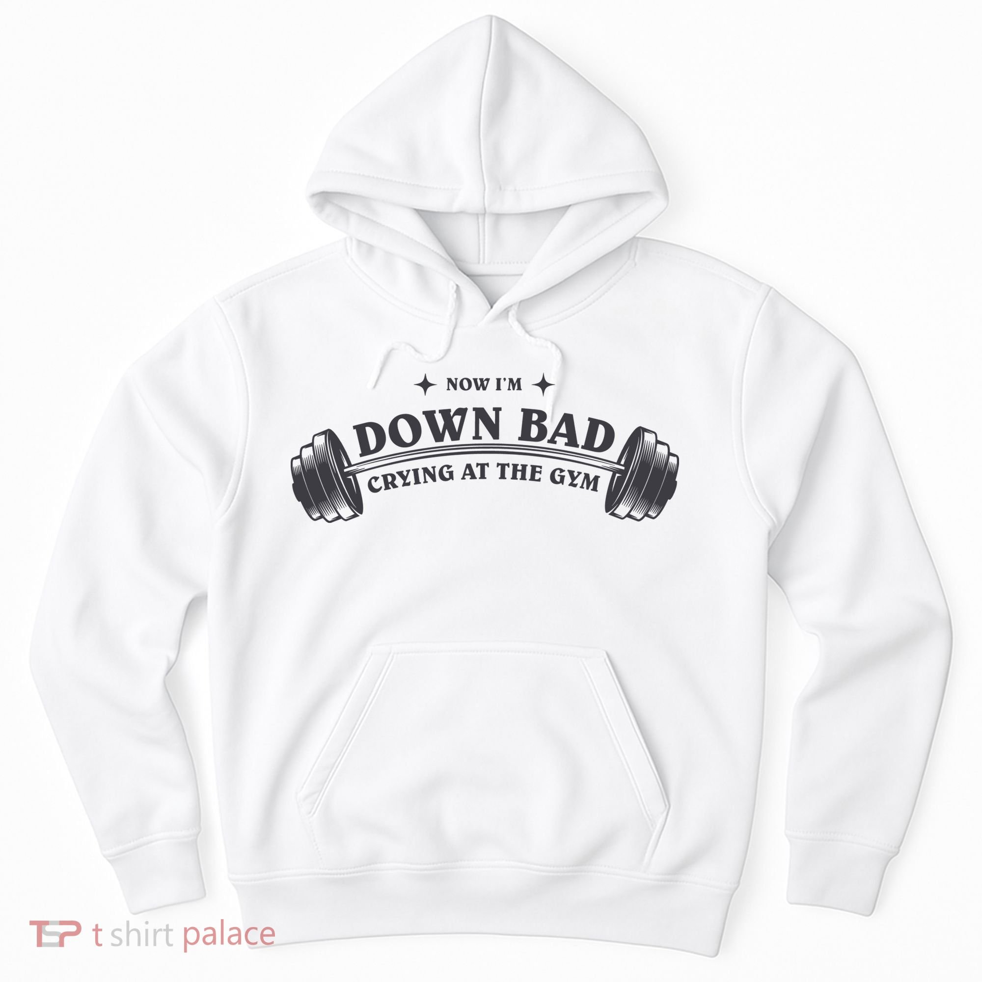 Now Im Down Bad Crying At The Gym Ttpd Album Hoodie