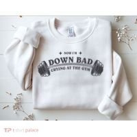 Now Im Down Bad Crying At The Gym Ttpd Album Sweatshirt thumb 2