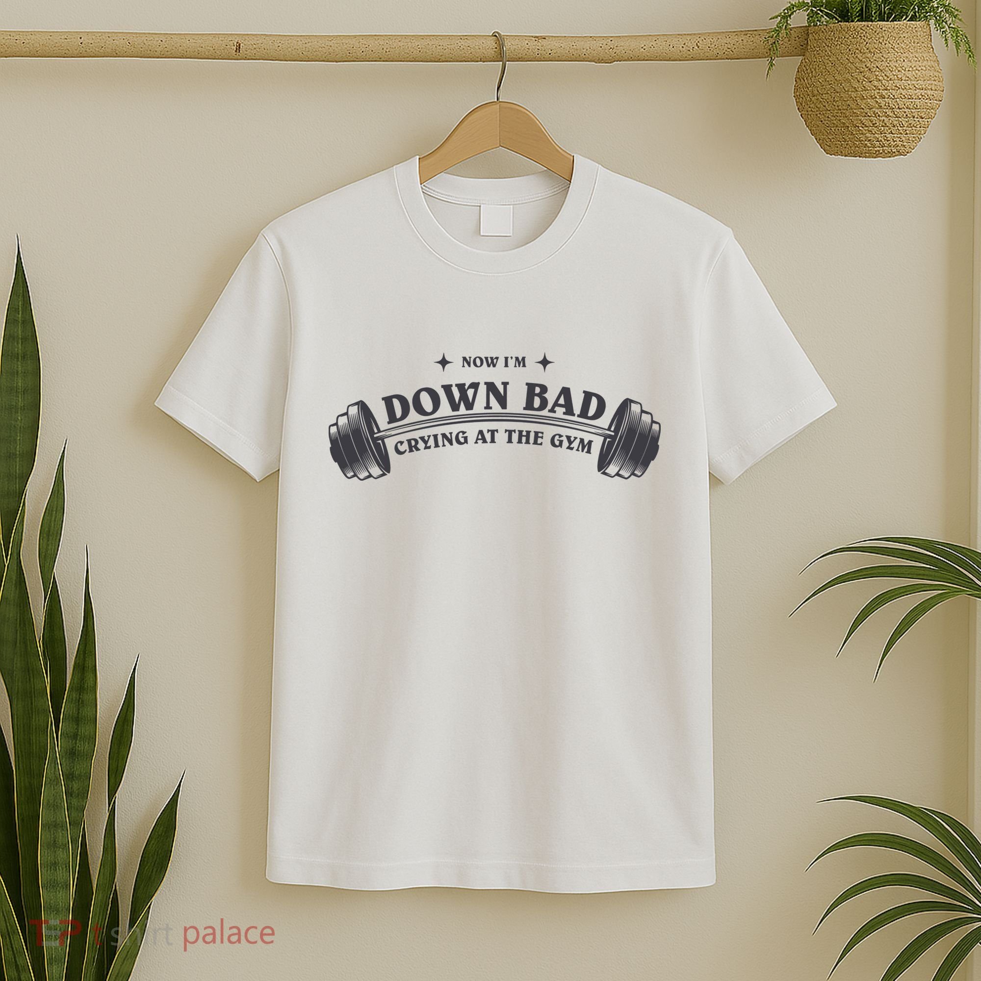 Now Im Down Bad Crying At The Gym Ttpd Album T-Shirt