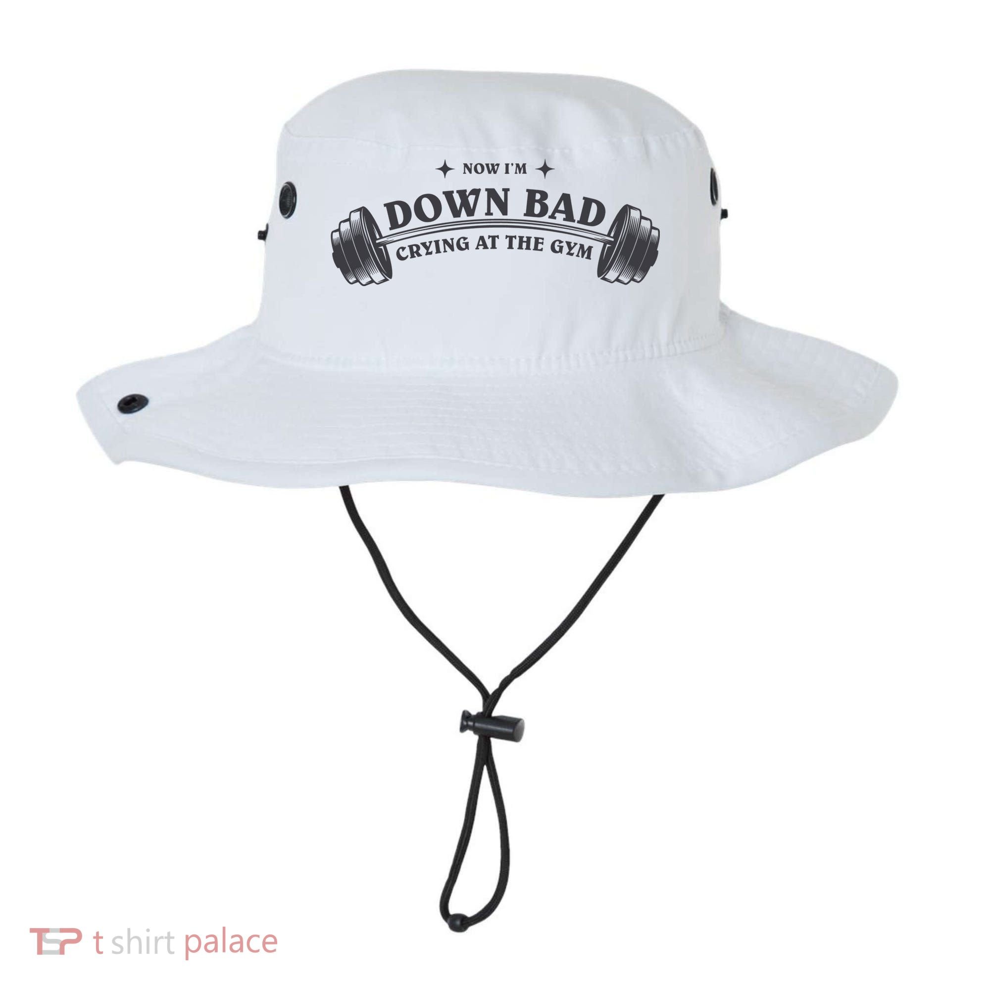 Now Im Down Bad Crying At The Gym Ttpd Album Bucket Hat