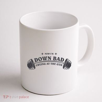 Now Im Down Bad Crying At The Gym Ttpd Album Coffee Mug back