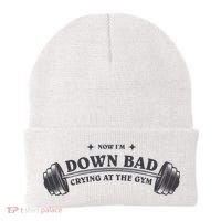 Now Im Down Bad Crying At The Gym Ttpd Album Beanie thumb 0