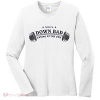 Now Im Down Bad Crying At The Gym Ttpd Album Women's Long Sleeve Shirt thumb 0