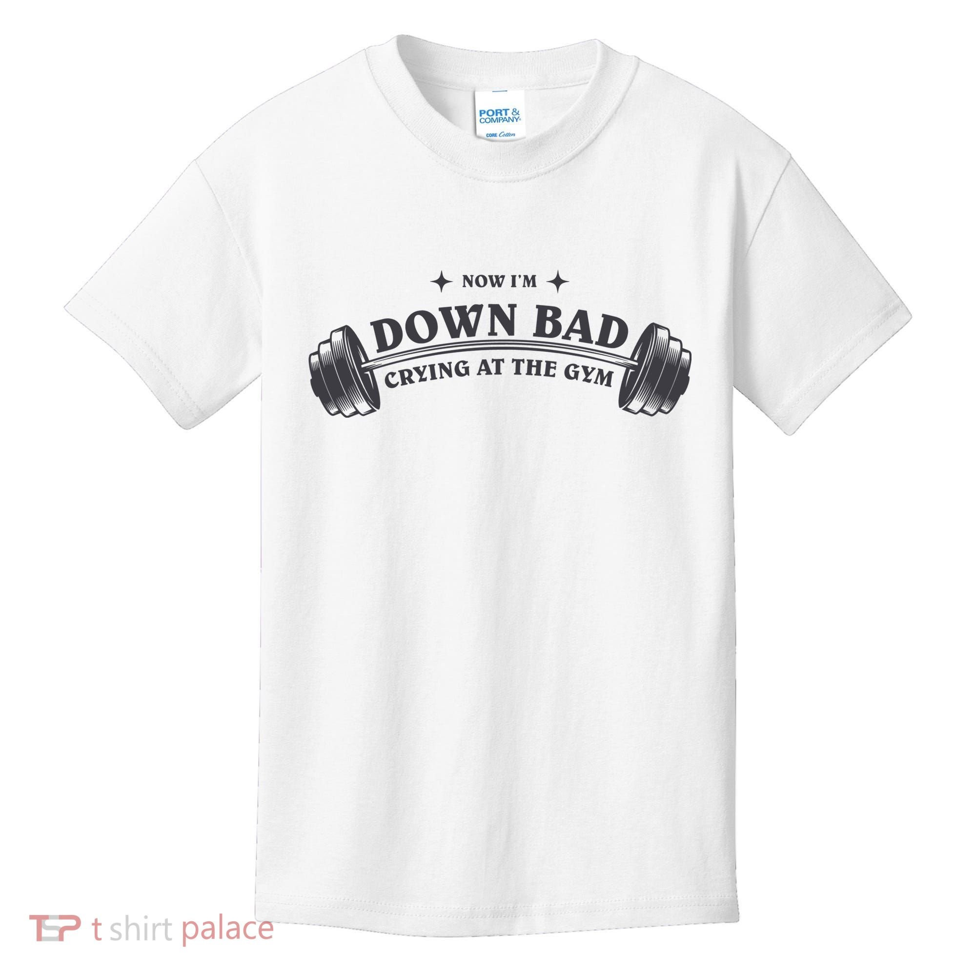 Now Im Down Bad Crying At The Gym Ttpd Album Kids T-Shirt