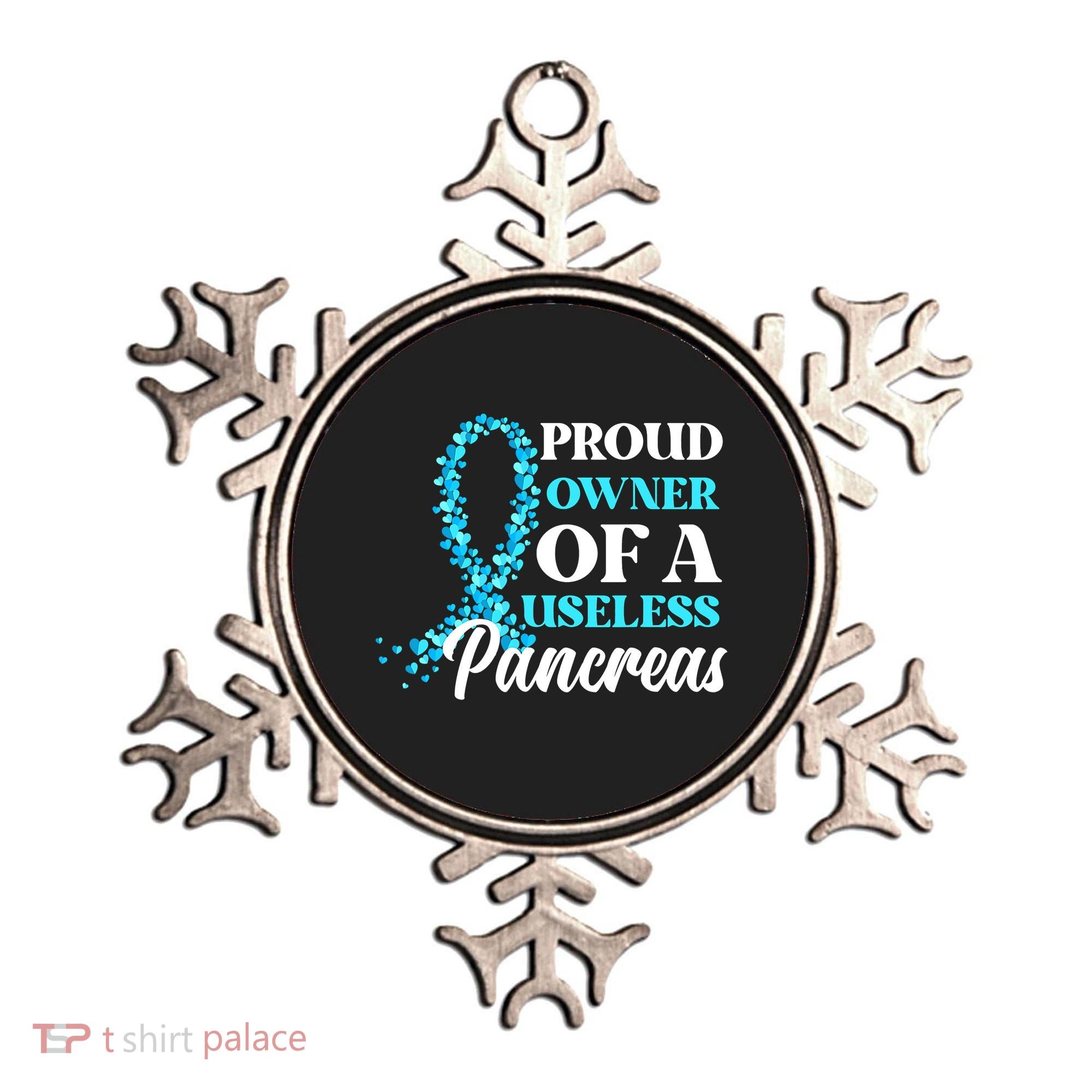 November Is Diabetes Awareness Month Blue And Gray Ribbon Ornament
