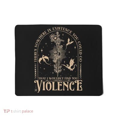 Nowhere In Existence Violence Retro Fantasy Book Dragon Mousepad