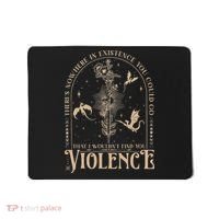 Nowhere In Existence Violence Retro Fantasy Book Dragon Mousepad thumb 0