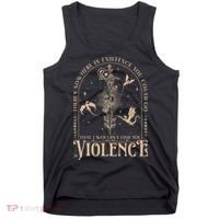Nowhere In Existence Violence Retro Fantasy Book Dragon Tank Top thumb 0
