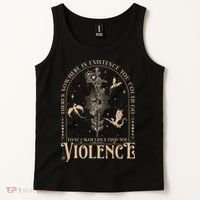 Nowhere In Existence Violence Retro Fantasy Book Dragon Tank Top thumb 2