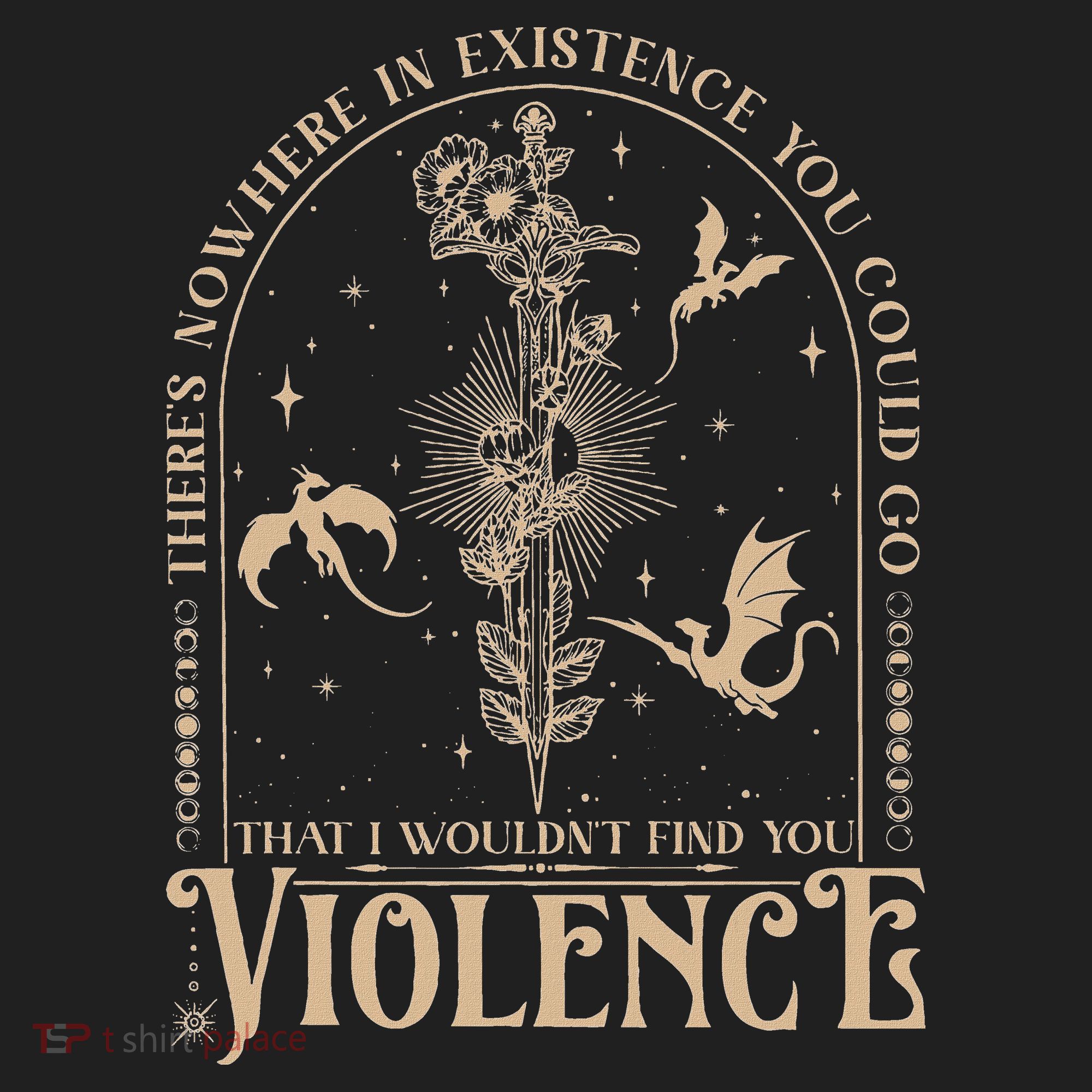 Nowhere In Existence Violence Retro Fantasy Book Dragon Golf Towel