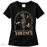 Nowhere In Existence Violence Retro Fantasy Book Dragon Women's T-Shirt thumb 0