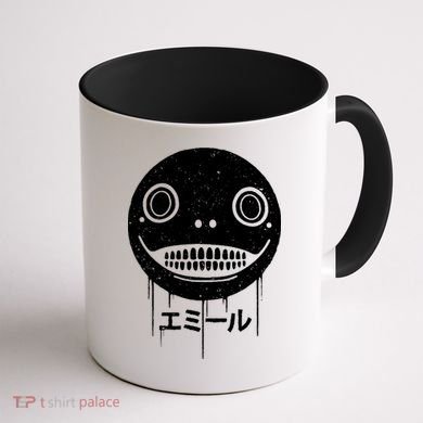 Nier Creepy Face Coffee Mug back