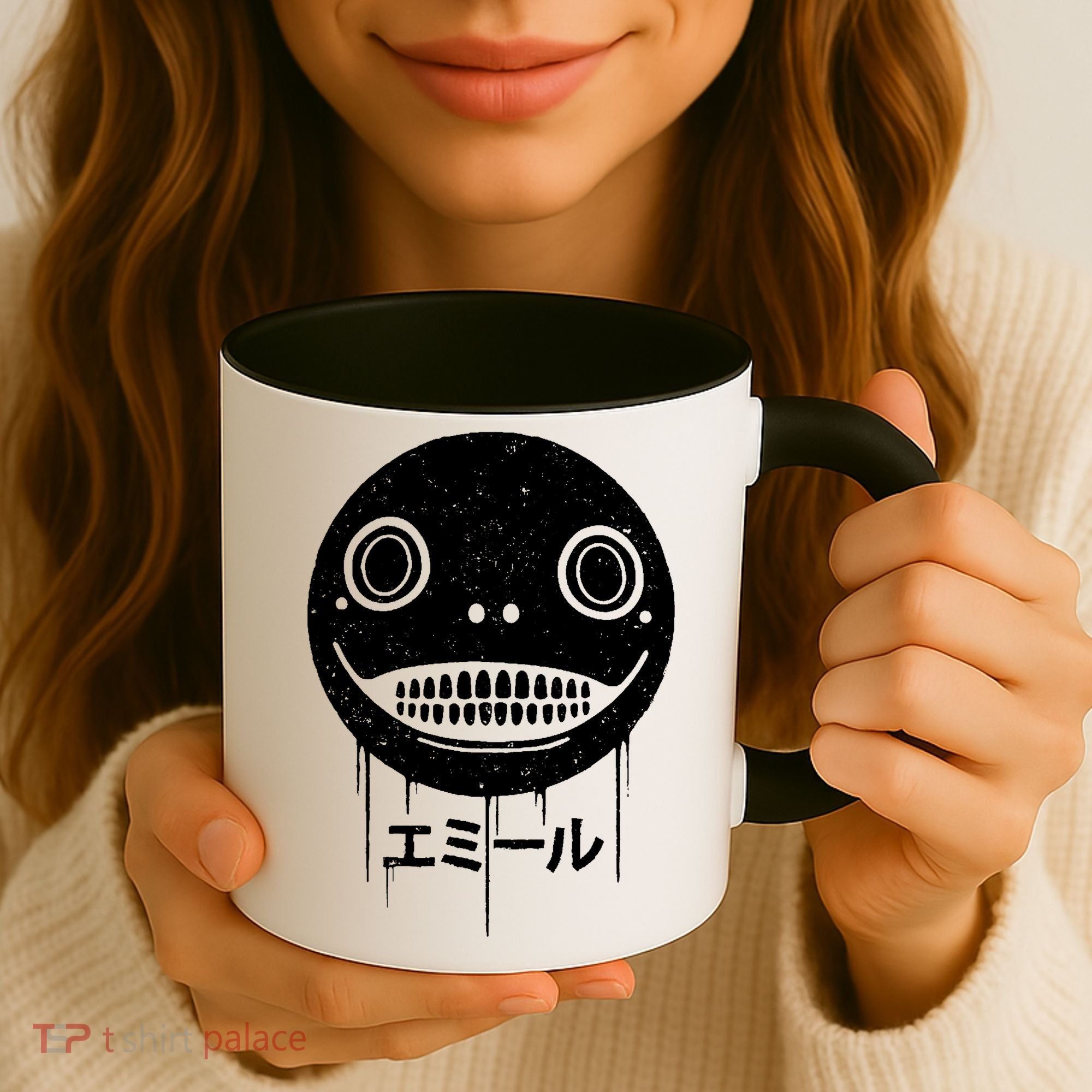 Nier Creepy Face Coffee Mug
