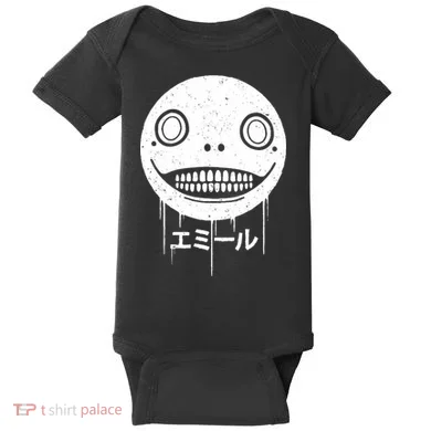 Nier Creepy Face Baby Bodysuit