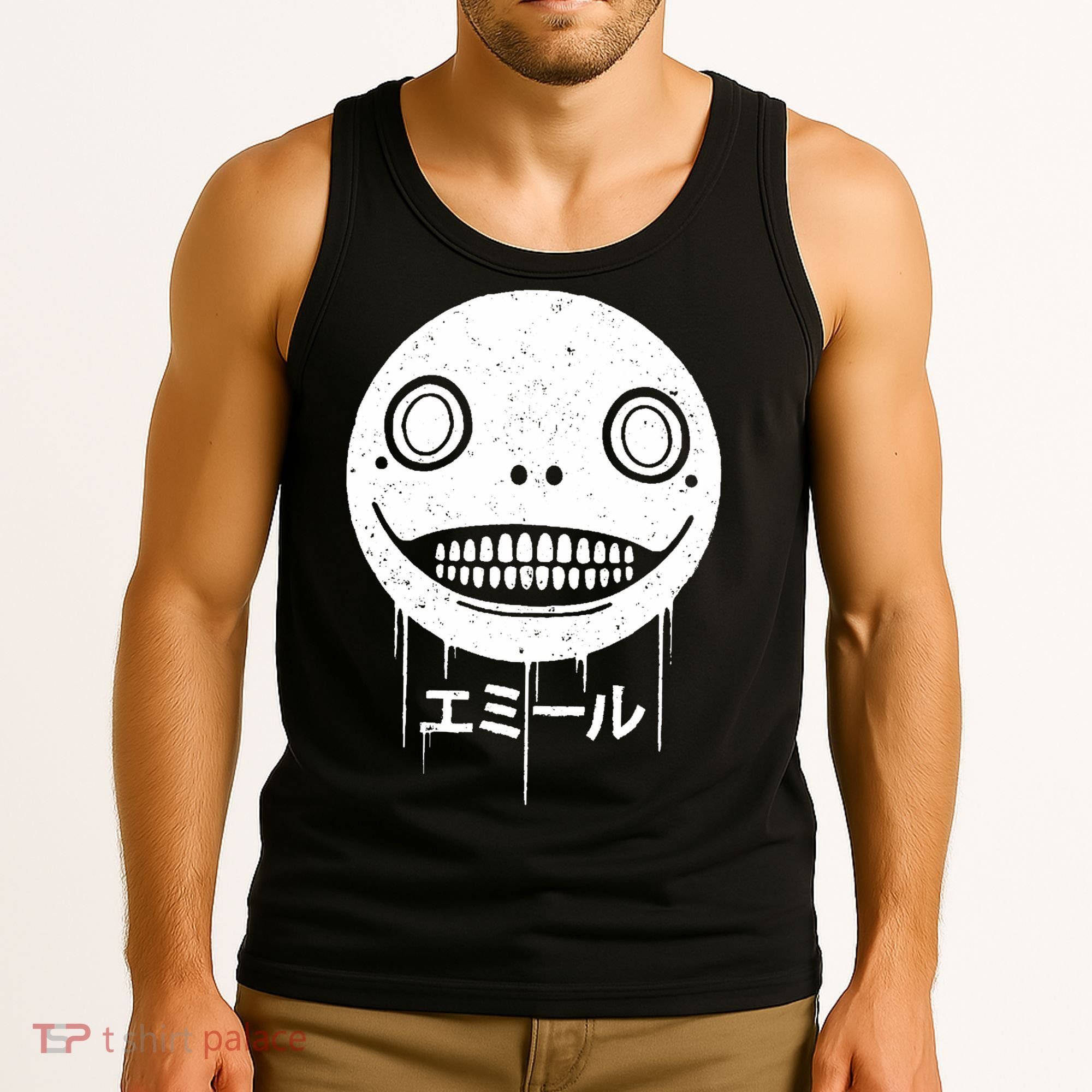 Nier Creepy Face Tank Top