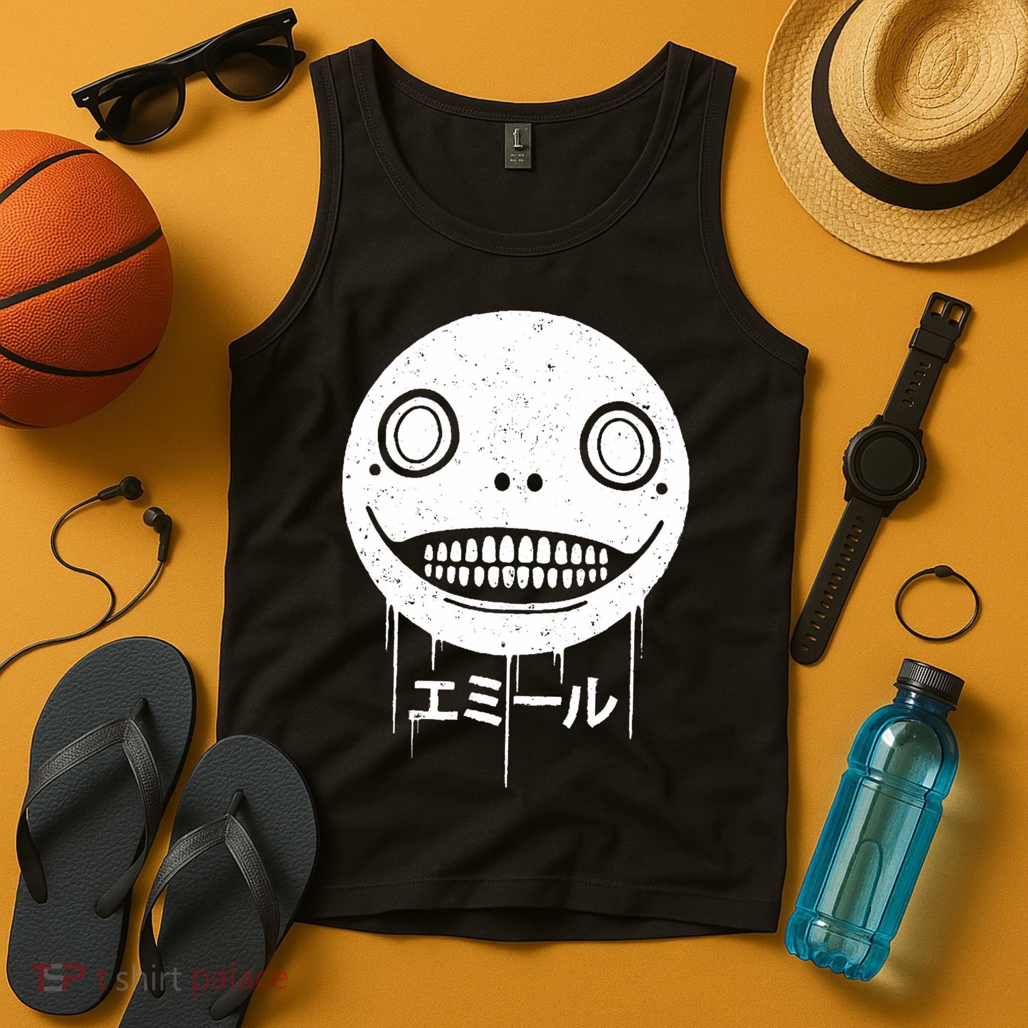 Nier Creepy Face Tank Top