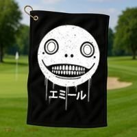 Nier Creepy Face Golf Towel thumb 1