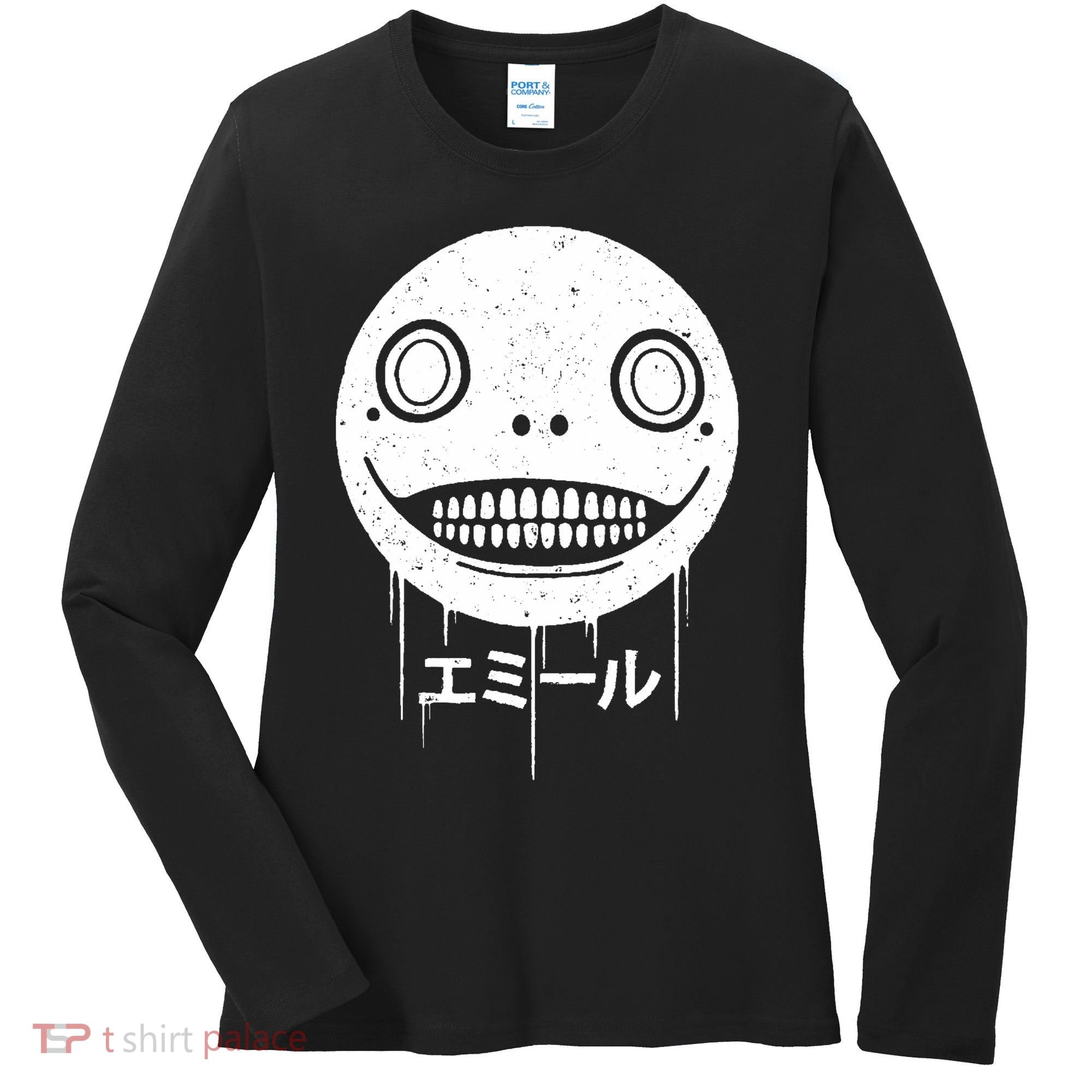 Nier Creepy Face Women's Long Sleeve Shirt