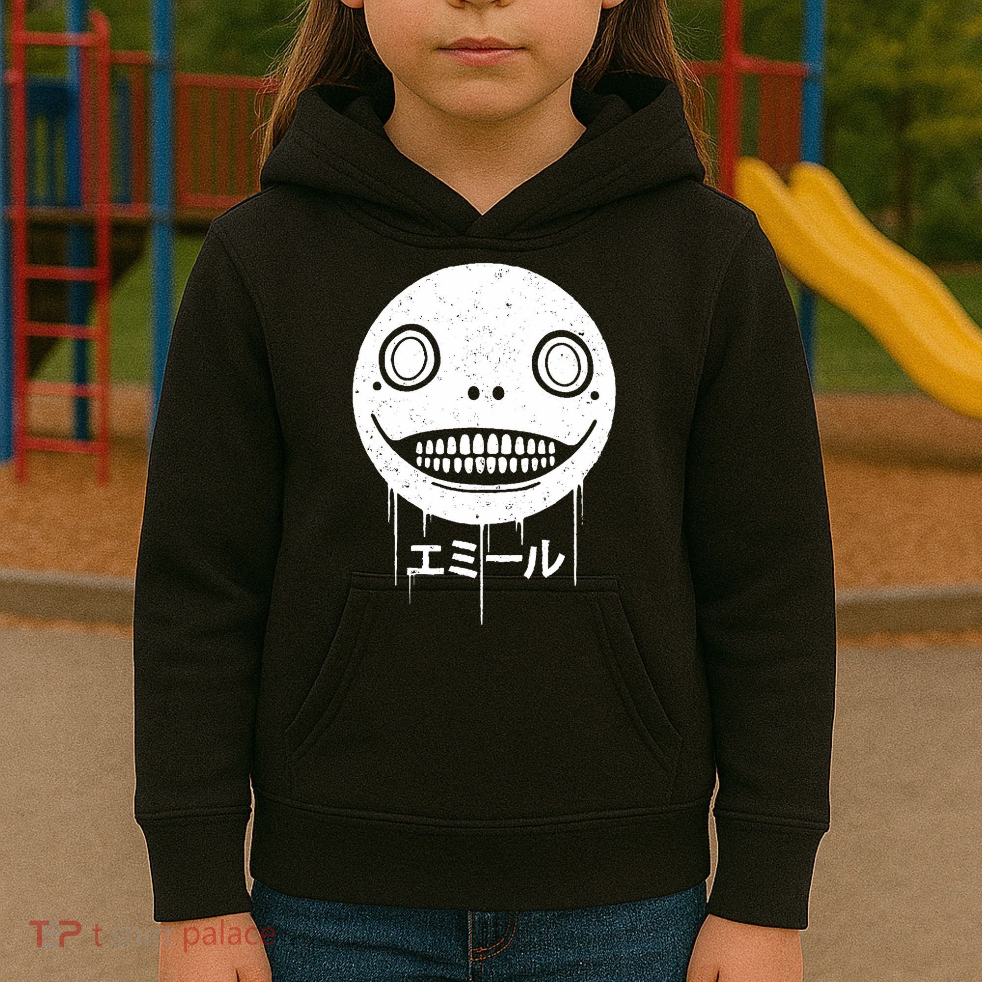 Nier Creepy Face Kids Hoodie