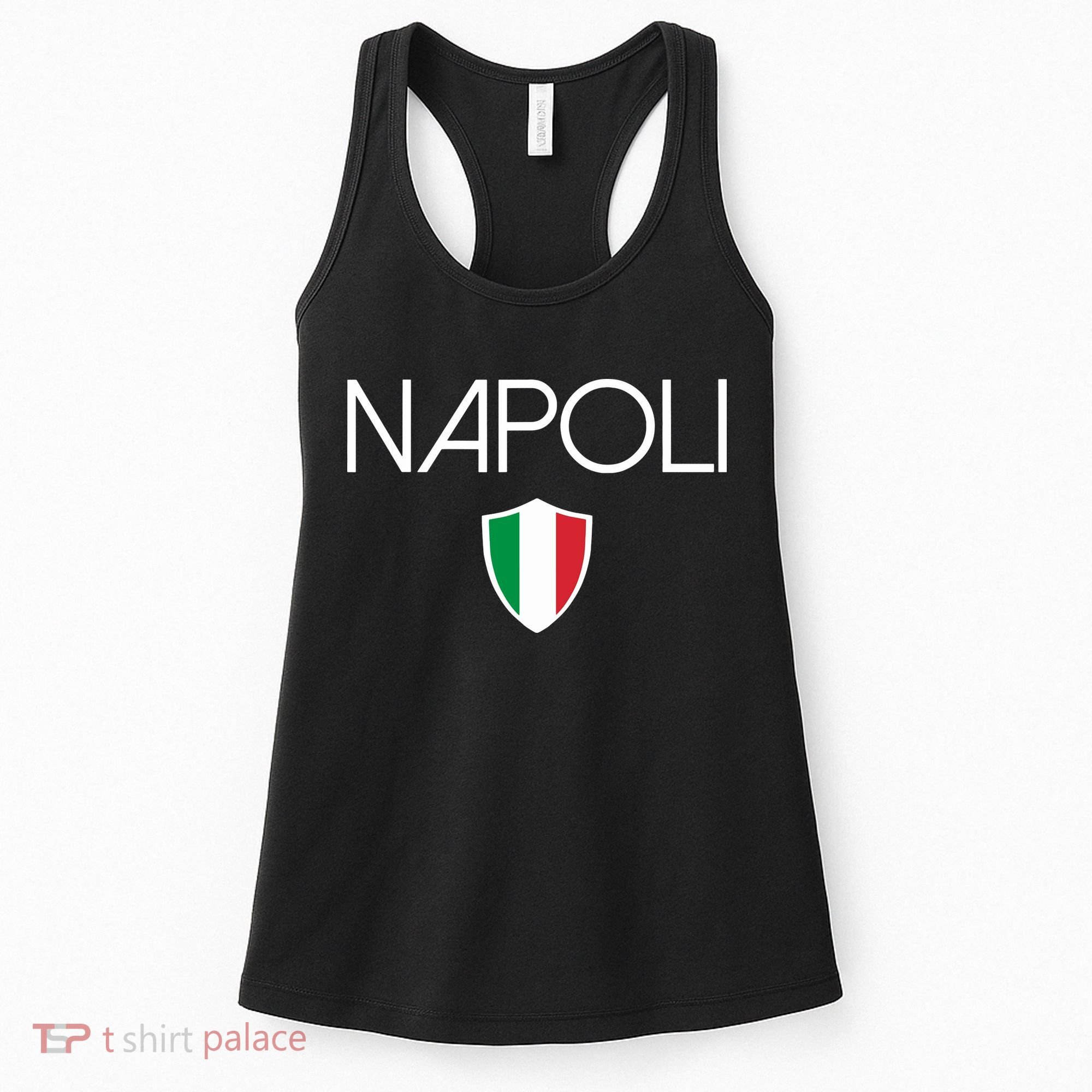 Napoli Italian Flag Naples Italy Soccer Souvenir Women's Tank Top