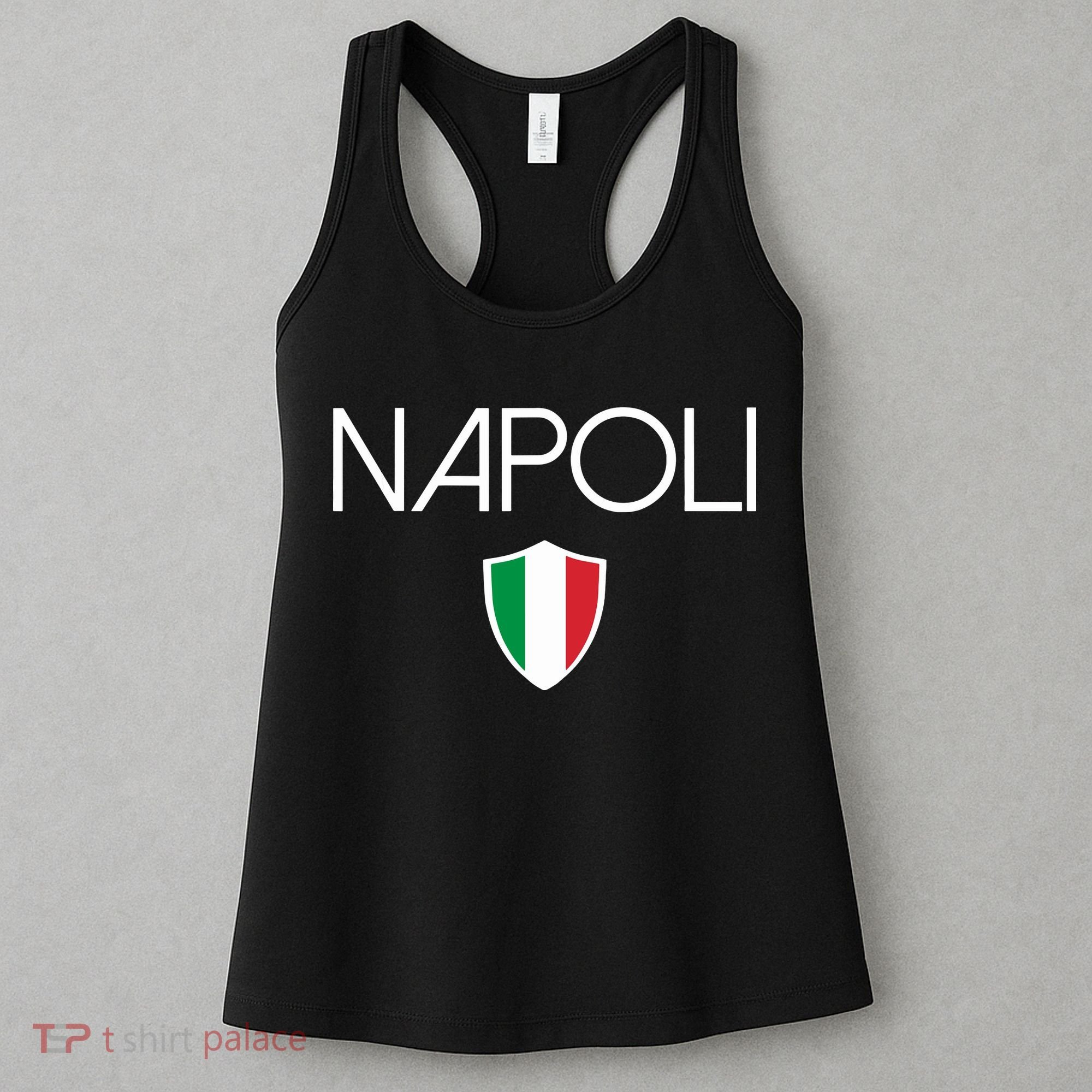 Napoli Italian Flag Naples Italy Soccer Souvenir Women's Tank Top