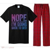 Nope IM Going Back To Bed Gift Pajama Set thumb 0