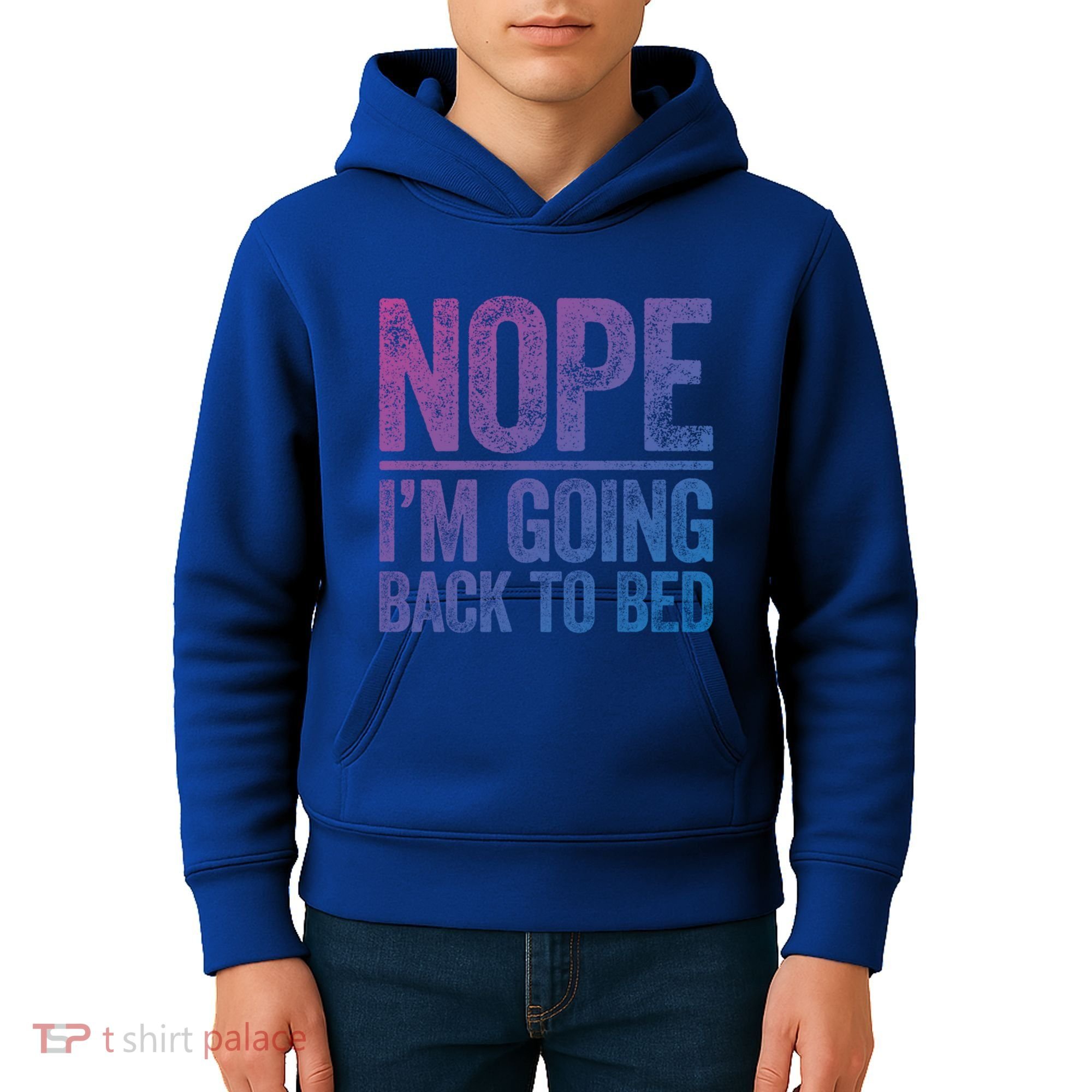 Nope IM Going Back To Bed Gift Kids Hoodie