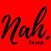 Nah I'm Good Funny Humor Meme Santa Hat thumb 1