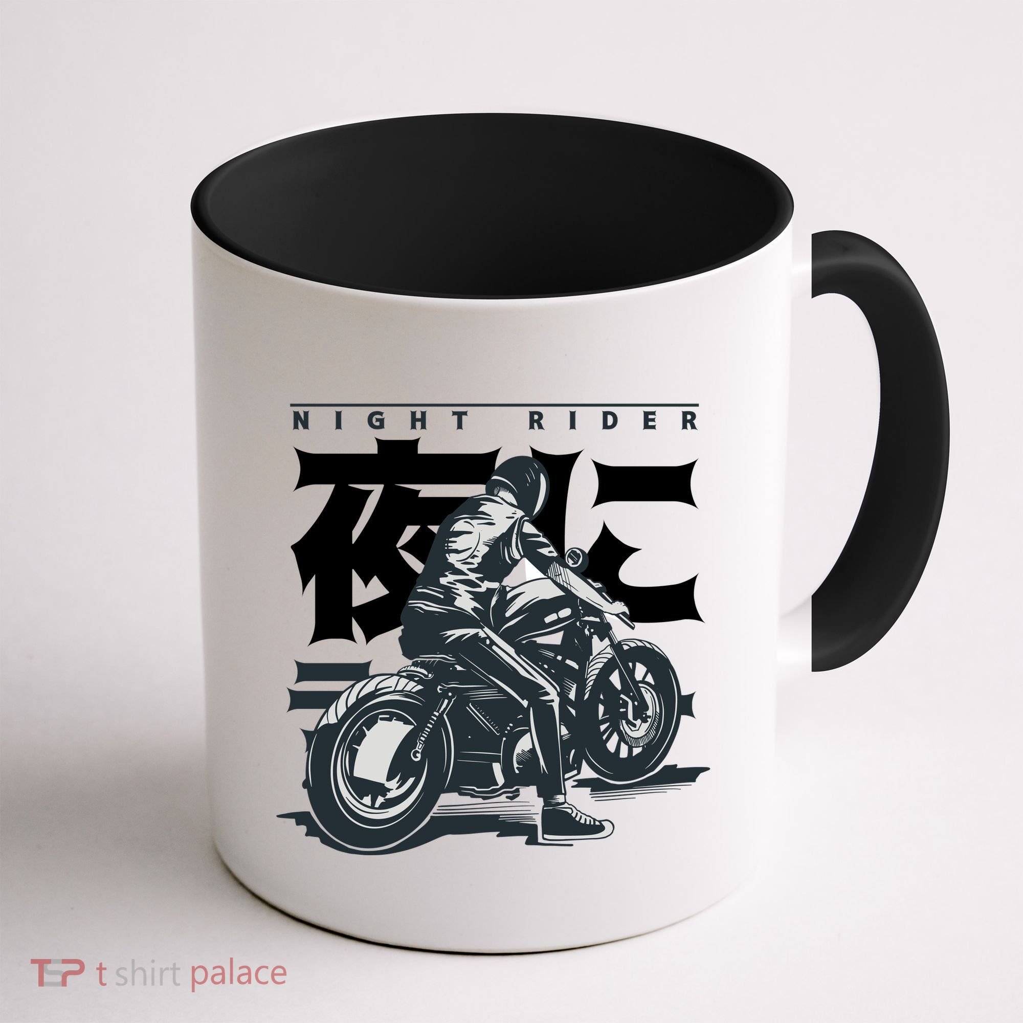 Night Rider Japanese Biker Coffee Mug