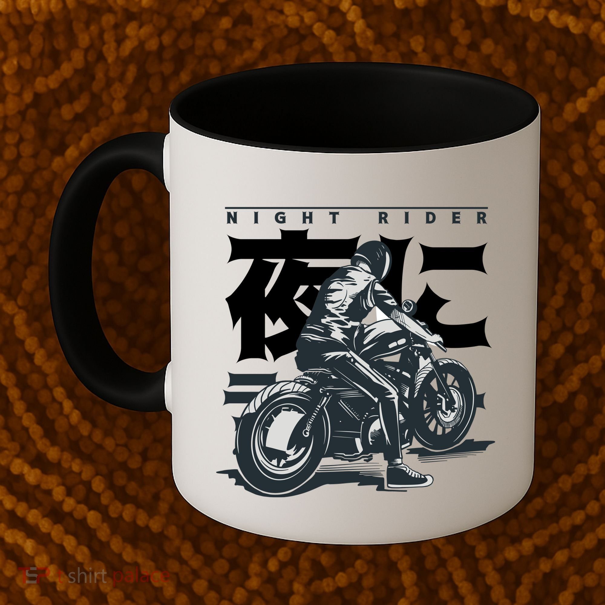 Night Rider Japanese Biker Coffee Mug
